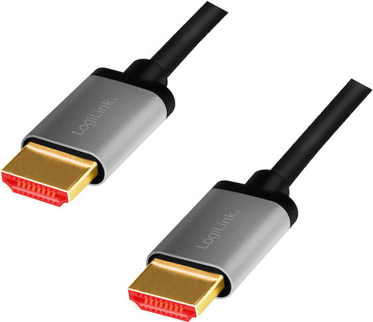 LogiLink HDMI 2.1 Cable HDMI male - HDMI male 3m Χρυσό (CHA0106)