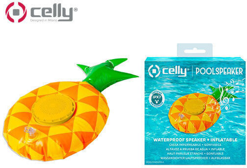 Celly Pool Αδιάβροχο Ηχείο Bluetooth 3W με Διάρκεια Μπαταρίας έως 4 ώρες Κίτρινο - Image 3