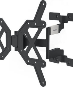 HAMA Fullmotion Ultraslim Βάση Τηλεόρασης Τοίχου με Βραχίονα έως 65" και 30kg Μαύρο