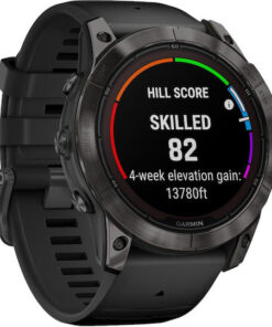 Alternative view of Garmin Fenix 7X Pro Sapphire Solar Titanium 51mm Αδιάβροχο Smartwatch με Παλμογράφο (Carbon Grey DLC Titanium with Black Band)