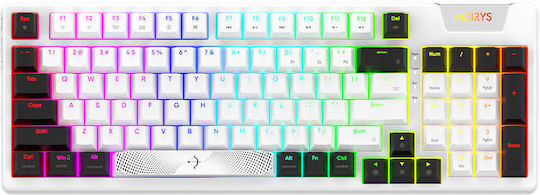 Aqirys Adara Gaming Μηχανικό Πληκτρολόγιο με Haimu Pink διακόπτες και RGB φωτισμό (Αγγλικό US)