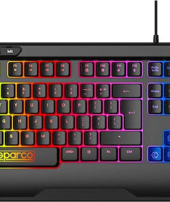 Alternative view of Sparco Σετ Gaming Πληκτρολόγιο με RGB φωτισμό & Ποντίκι (Αγγλικό US) Γκρι