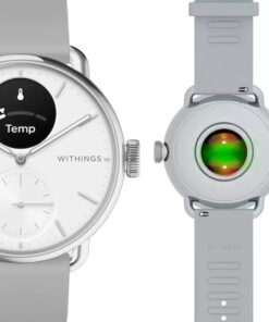 Alternative view of Withings ScanWatch 2 Stainless Steel 38mm Αδιάβροχο με Παλμογράφο (Pearl White)