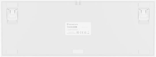 Genesis Thor 404 Gaming Μηχανικό Πληκτρολόγιο Tenkeyless με Gateron Yellow διακόπτες και RGB φωτισμό (Αγγλικό US) Λευκό - Image 3