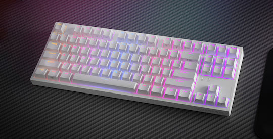 Genesis Thor 404 Gaming Μηχανικό Πληκτρολόγιο Tenkeyless με Gateron Yellow διακόπτες και RGB φωτισμό (Αγγλικό US) Λευκό - Image 4