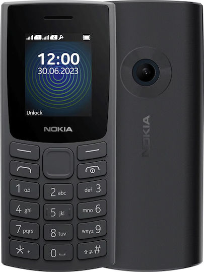 Nokia 110 (2023) Dual SIM Κινητό με Κουμπιά Charcoal