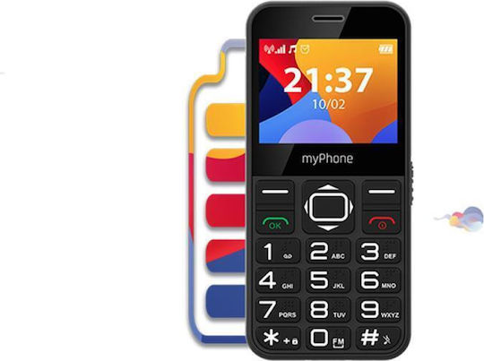 MyPhone Halo 3 Single SIM Κινητό με Μεγάλα Κουμπιά (Αγγλικό Μενού) Μαύρο - Image 4