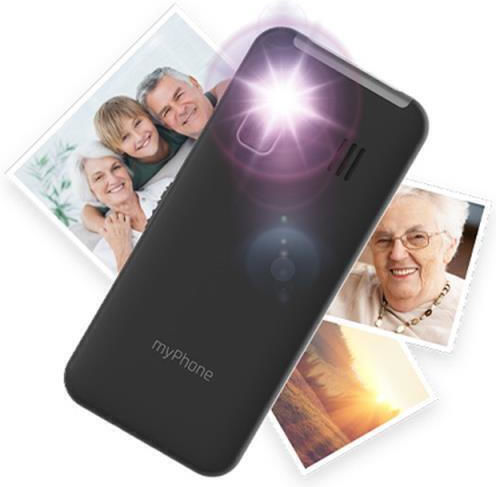 MyPhone Halo 3 Single SIM Κινητό με Μεγάλα Κουμπιά (Αγγλικό Μενού) Μαύρο - Image 5