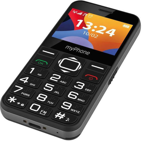 MyPhone Halo 3 Single SIM Κινητό με Μεγάλα Κουμπιά (Αγγλικό Μενού) Μαύρο - Image 2