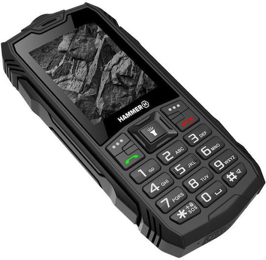 Hammer Rock Dual SIM Κινητό με Κουμπιά Μαύρο - Image 4