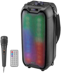 Tracer Ηχείο Karaoke με Ενσύρματo Μικρόφωνο και Εφέ Φωτισμού Rocket TWS TRAGLO46925 σε Μαύρο Χρώμα