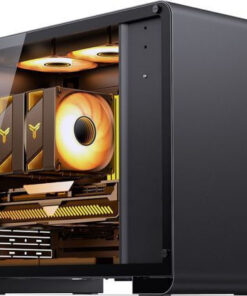 Jonsbo U4 Mini Gaming Mini Tower Κουτί Υπολογιστή με Πλαϊνό Παράθυρο Μαύρο