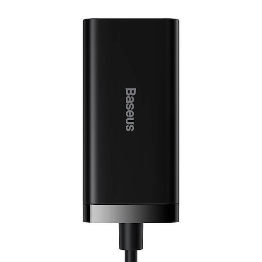 Baseus Φορτιστής Χωρίς Καλώδιο GaN με 2 Θύρες USB-A και 2 Θύρες USB-C 100W Quick Charge 4.0 Μαύρος (Gan3 Pro) - Image 5