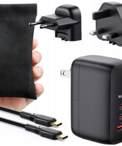 Alternative view of Mcdodo Φορτιστής GaN με Θύρα USB-A και 2 Θύρες USB-C και Καλώδιο USB-C 65W Power Delivery Μαύρος (CH-8442)