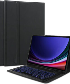 Tech-Protect SC PEN Flip Cover με Πληκτρολόγιο στα Αγγλικά US Μαύρη (Galaxy Tab S9 FE / Galaxy Tab S9 / Galaxy Tab S10 FE / Galaxy Tab S10 Lite)