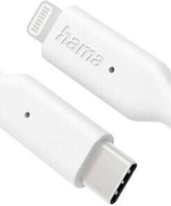 Alternative view of HAMA USB-C to Lightning Cable 10W Λευκό 1m (00201598)
