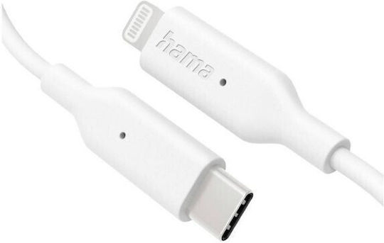 HAMA USB-C to Lightning Cable 10W Λευκό 1m (00201598) - Image 2