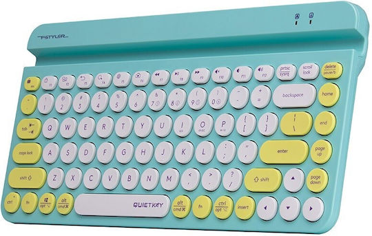 A4Tech Fstyler FBK30 Ασύρματο Bluetooth Πληκτρολόγιο για Tablet Αγγλικό US Avocado