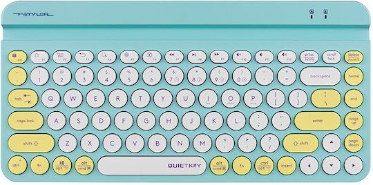 A4Tech Fstyler FBK30 Ασύρματο Bluetooth Πληκτρολόγιο για Tablet Αγγλικό US Avocado - Image 2