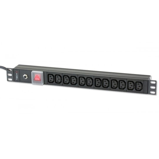 Techly I-case Πολύπριζο Rack 330092 1τμχ