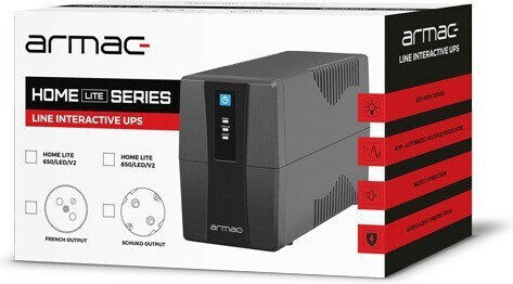 Armac HL850F/LEDV2 Mini UPS Line-Interactive 850VA με 2 Schuko Πρίζες - Image 5