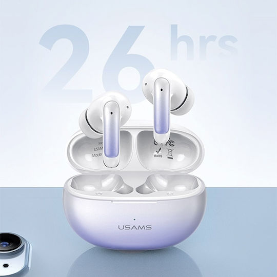 Usams XD19 In-ear Bluetooth Handsfree Ακουστικά με Θήκη Φόρτισης Μαύρα - Image 2