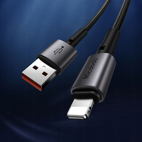 Mcdodo Braided USB-A to Lightning Cable 36W Μαύρο 2m (CA-3581) - Image 2