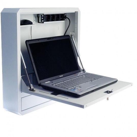 Techly Επιτοίχια Καμπίνα Rack 54x43cm Λευκό 222029