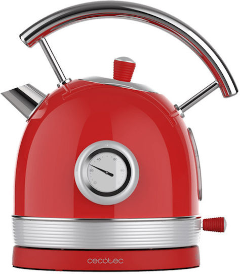 Cecotec Thermosense 420 Vintage Βραστήρας 1.8lt 2200W Κόκκινος