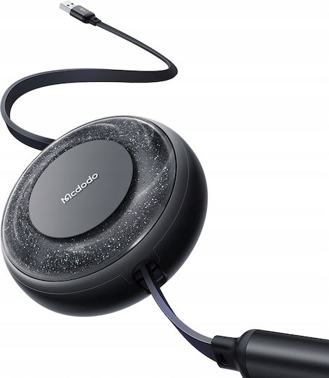 Mcdodo Flat / Retractable USB to Lightning / Type-C / micro USB Cable Μαύρο (CA-3730) - Image 10