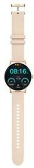 Celly TRAINERROUND2 Smartwatch με Παλμογράφο (Μπεζ)