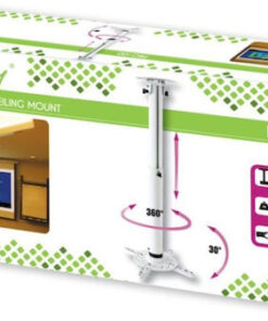 Alternative view of Techly Βάση Projector Οροφής ICA-PM-104MW με Μέγιστο Φορτίο 15kg Ασημί