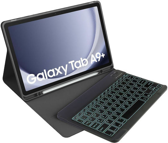 Tech-Protect SC Pen + Keyboard Flip Cover Μαύρη (Galaxy Tab A9+) - Image 4