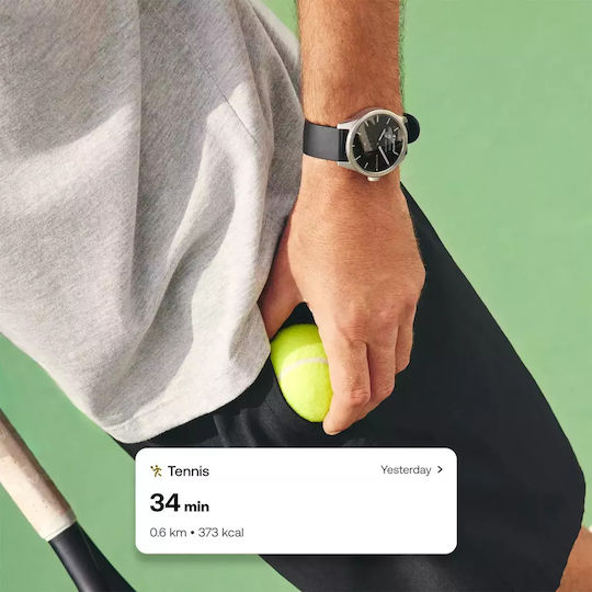 Withings ScanWatch 2 Stainless Steel 42mm Αδιάβροχο με Παλμογράφο (Μαύρο) - Image 5