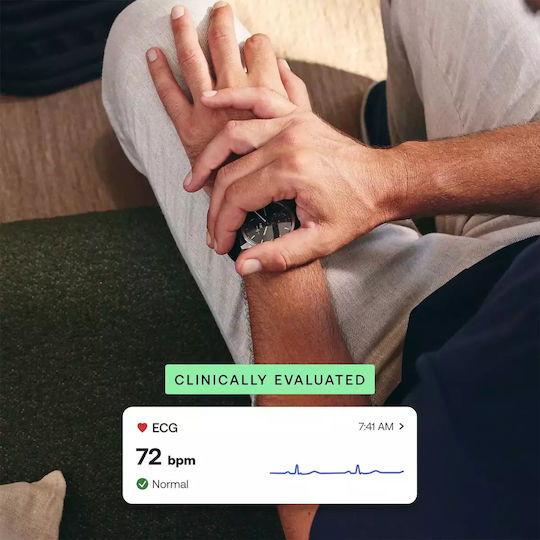 Withings ScanWatch 2 Stainless Steel 42mm Αδιάβροχο με Παλμογράφο (Μαύρο) - Image 6