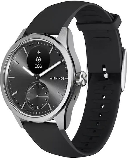Withings ScanWatch 2 Stainless Steel 42mm Αδιάβροχο με Παλμογράφο (Μαύρο) - Image 7