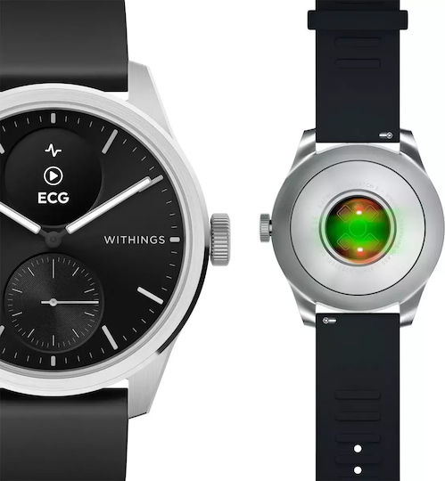 Withings ScanWatch 2 Stainless Steel 42mm Αδιάβροχο με Παλμογράφο (Μαύρο) - Image 11