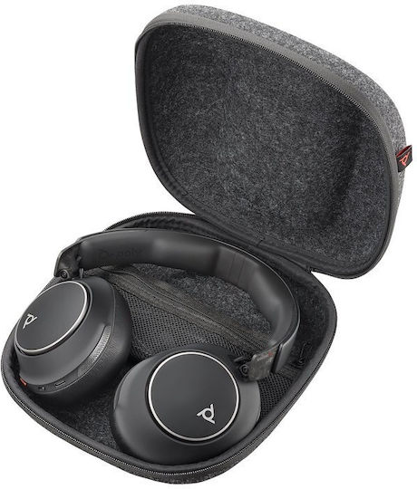 Poly Voyager Surround 80 UC Ασύρματα / Ενσύρματα Over Ear Ακουστικά με 24 ώρες Λειτουργίας Μαύρα - Image 2
