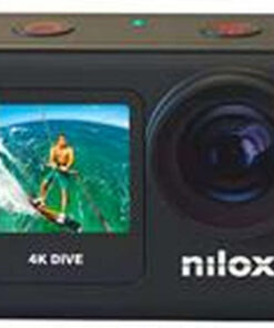 Nilox Action Cam 4K Dive 128GB Action Camera 4K Ultra HD Υποβρύχια με Οθόνη Αφής 2" και Wi-Fi Μαύρη