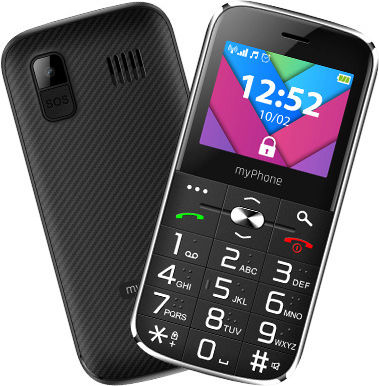MyPhone Halo C Dual SIM Κινητό με Μεγάλα Κουμπιά Μαύρο - Image 4