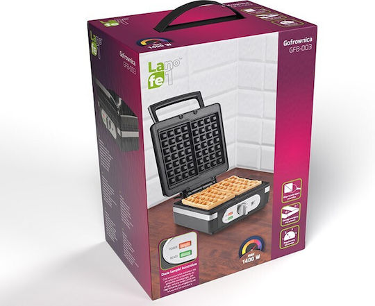 Lafe GFB-003 Βαφλιέρα 2 Θέσεων σε Ορθογώνιο Σχήμα 1400W - Image 6