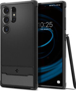 Spigen Rugged Armor Back Cover Πλαστικό / Σιλικόνης 2mm Μαύρο (Galaxy S24 Ultra) ACS07286