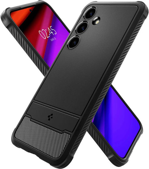 Spigen Rugged Armor Back Cover Πλαστικό 2mm Σετ με Τζαμάκι Μαύρο (Galaxy S24) ACS07346 - Image 7