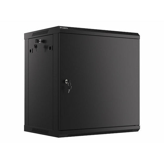 Lanberg Επιτοίχια Καμπίνα Rack 12U 60x45x64.5cm Μαύρο WF01-6412-00B