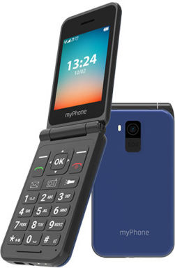 MyPhone Flip LTE Dual SIM Κινητό με Μεγάλα Κουμπιά Μπλε - Image 2