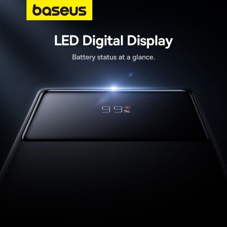 Baseus Star-Lord Power Bank 30000mAh 30W με 2 Θύρες USB-A και Θύρα USB-C Μαύρο - Image 3