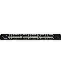 Qoltec Patch Panel 24 Θυρών Μαύρο 54477
