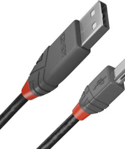 Lindy USB 2.0 Cable USB-A male - Μαύρο 1m 36722