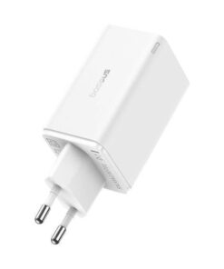 Alternative view of Baseus Φορτιστής Χωρίς Καλώδιο GaN με 2 Θύρες USB-A και 2 Θύρες USB-C 65W Power Delivery Λευκός (P10162701213-00)