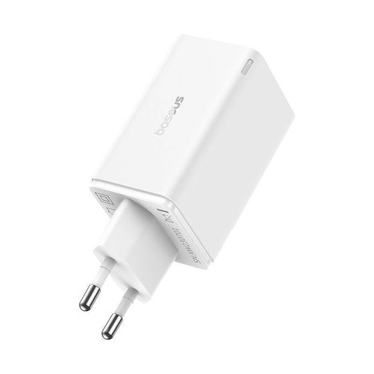Baseus Φορτιστής Χωρίς Καλώδιο GaN με 2 Θύρες USB-A και 2 Θύρες USB-C 65W Power Delivery Λευκός (P10162701213-00) - Image 2